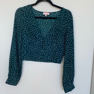 Polka dot blouse